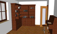 Bibliotheksschrank Arbeitszimmer